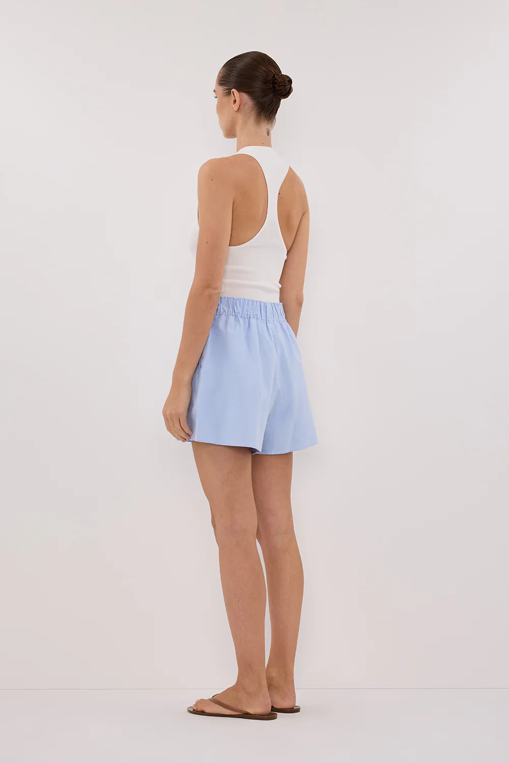 RHEA BLUE COTTON SHORT - Gamepaces