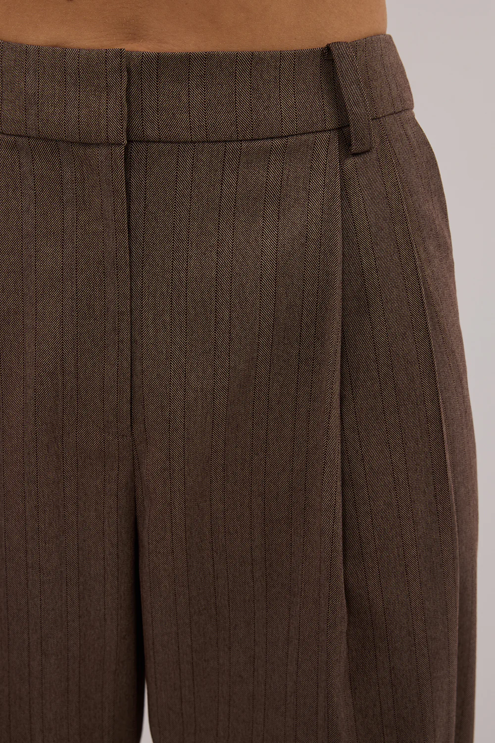 HAILEY CHOC STRIPE RELAXED PANT - Gamepaces