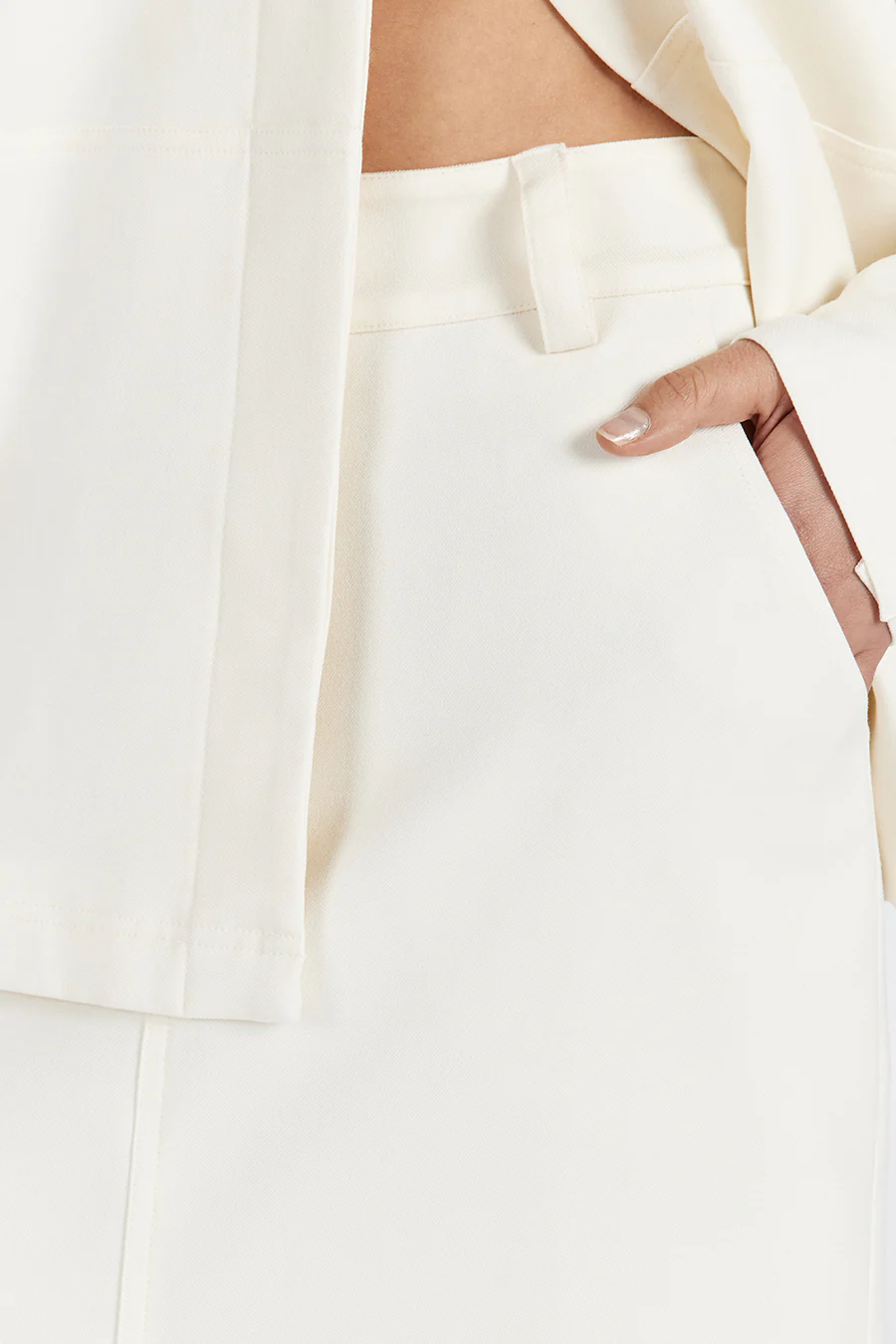 JAC CREAM MIDI SKIRT - Gamepaces