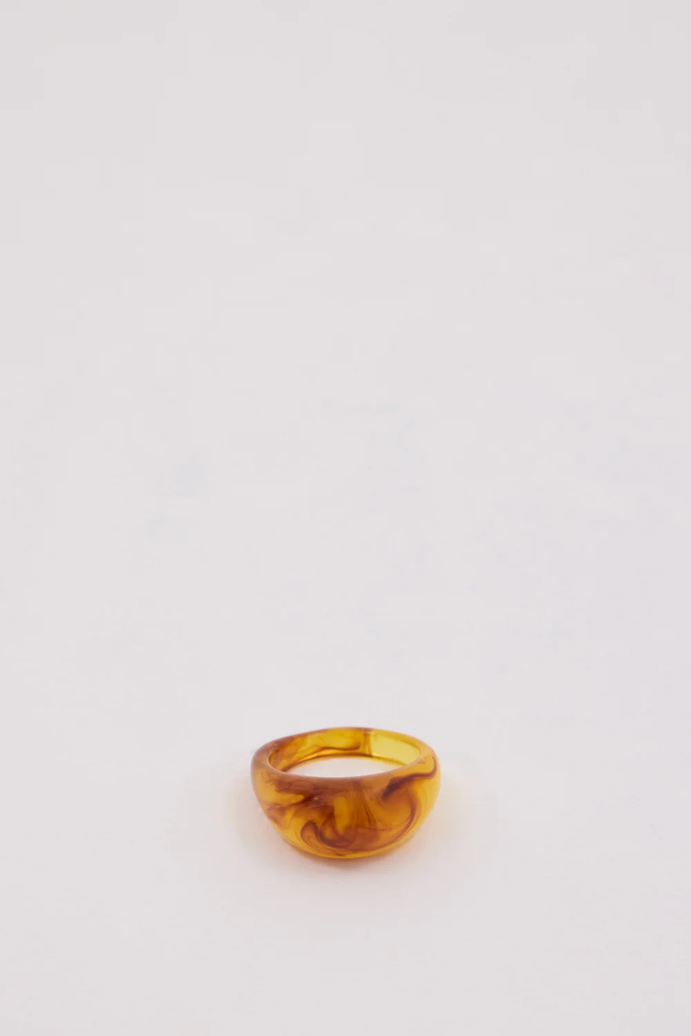 NOAH THE LABEL BROWN CHUNKY RESIN RING - Gamepaces
