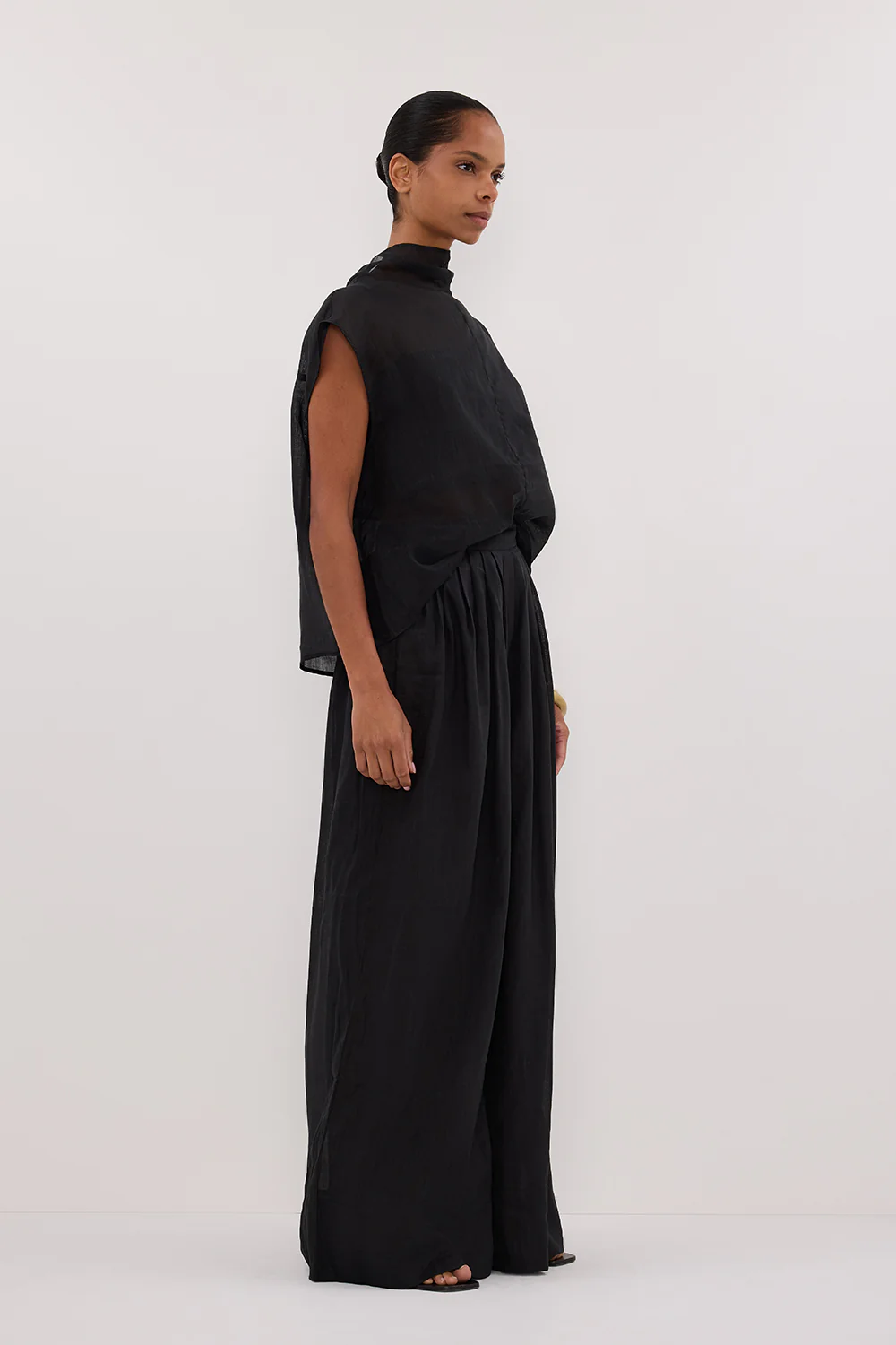 CARMEL BLACK RAMIE PANT - Gamepaces