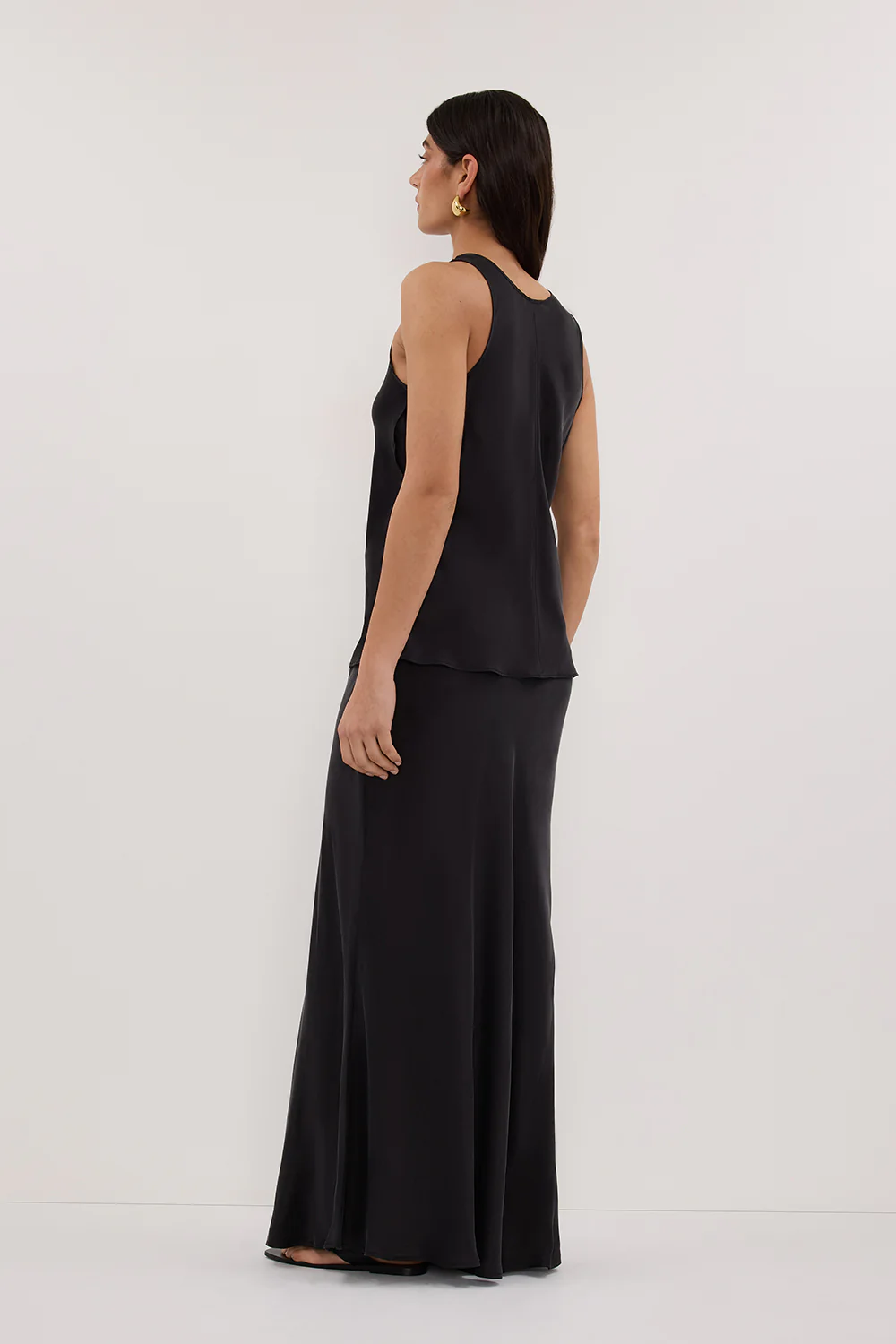 COLETTE BLACK SILK SKIRT - Gamepaces