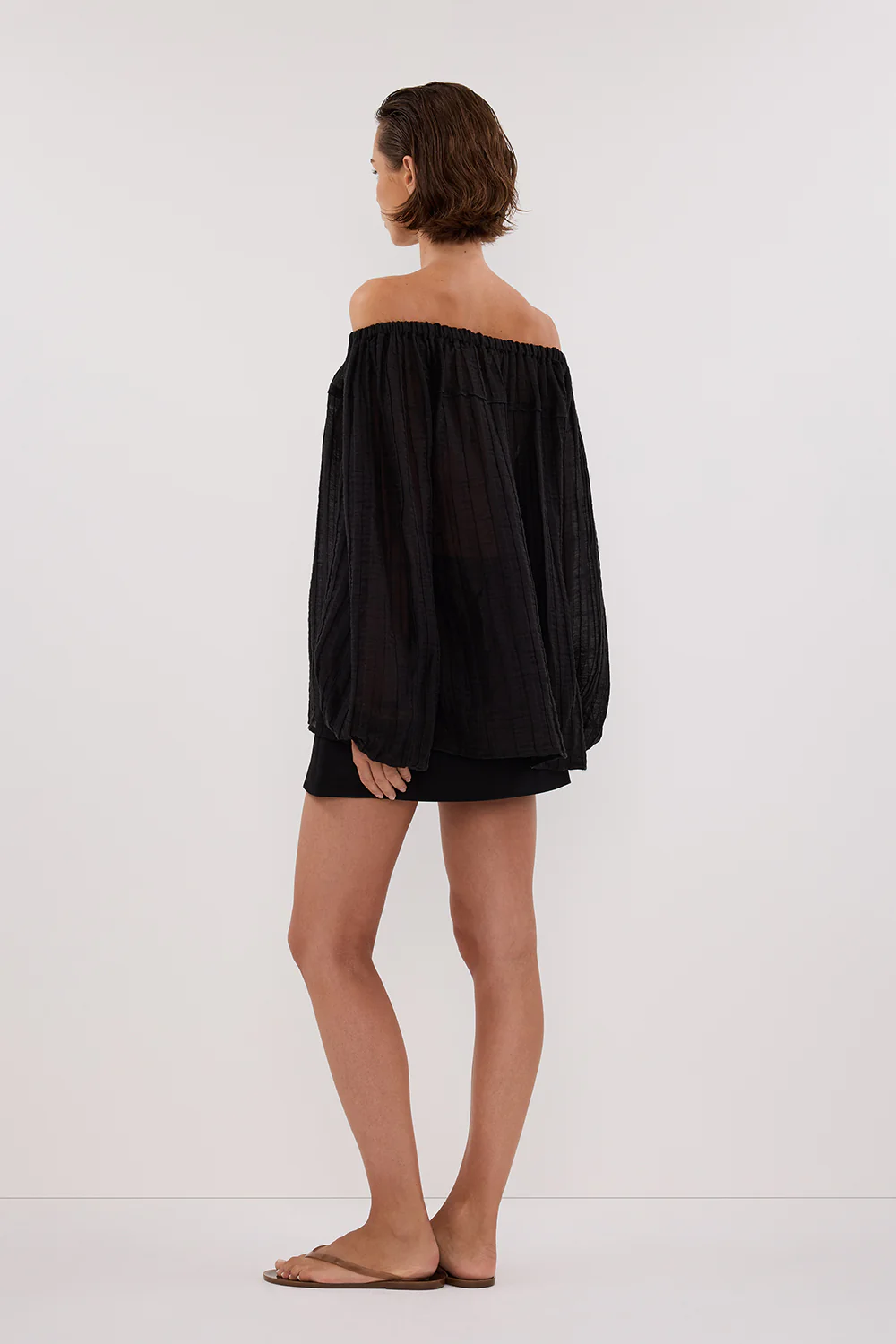 TAHITI BLACK LONG SLEEVE TOP - Gamepaces