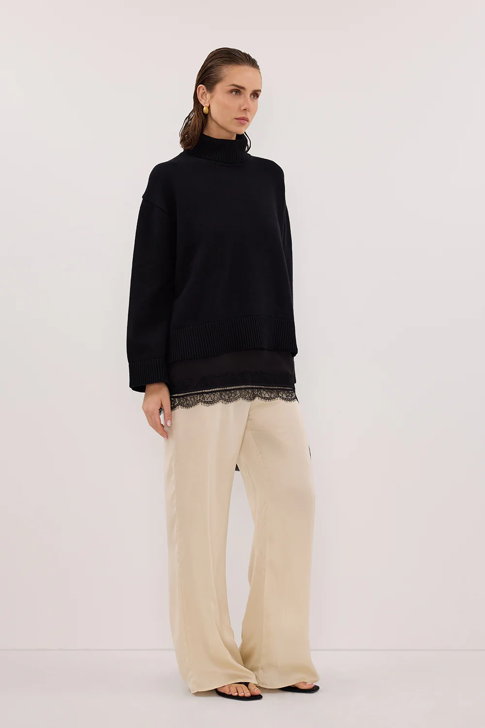 PIPPA STRAW SILK PANT - Gamepaces