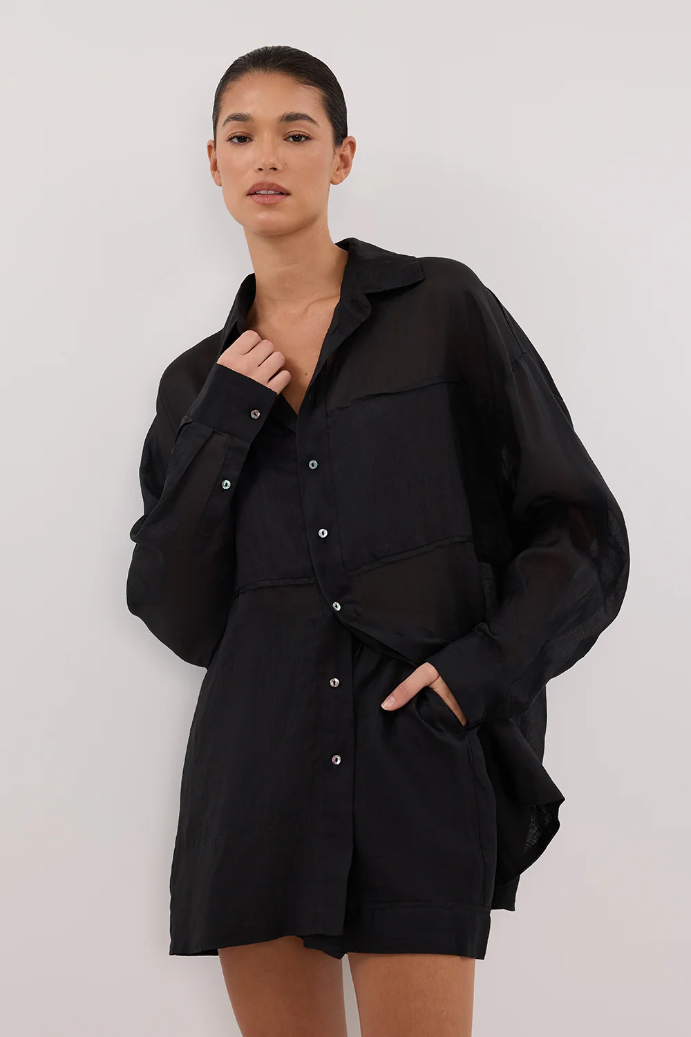 KAI BLACK RAMIE SHORT - Gamepaces