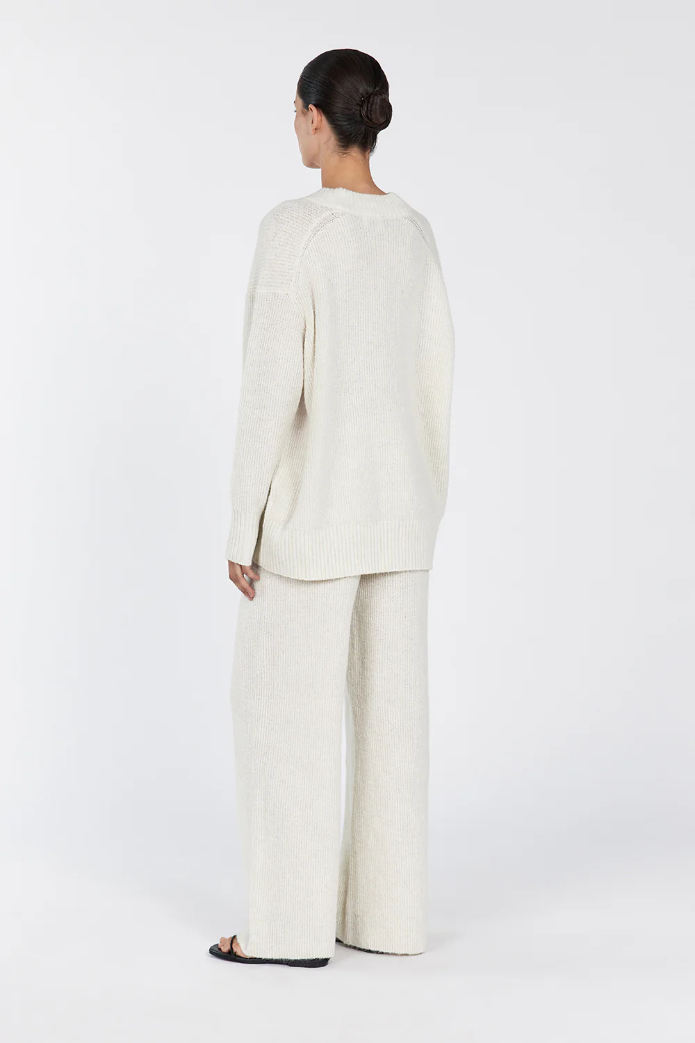 ZELIE CREAM MARLE KNIT PANT - Gamepaces