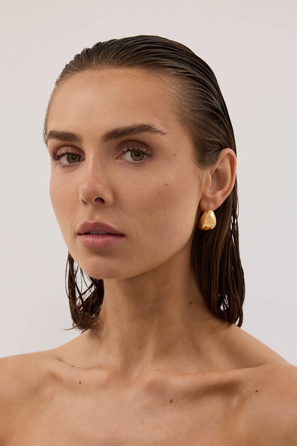 ANNA ROSSI POOLSIDE GOLD HOOP - Gamepaces