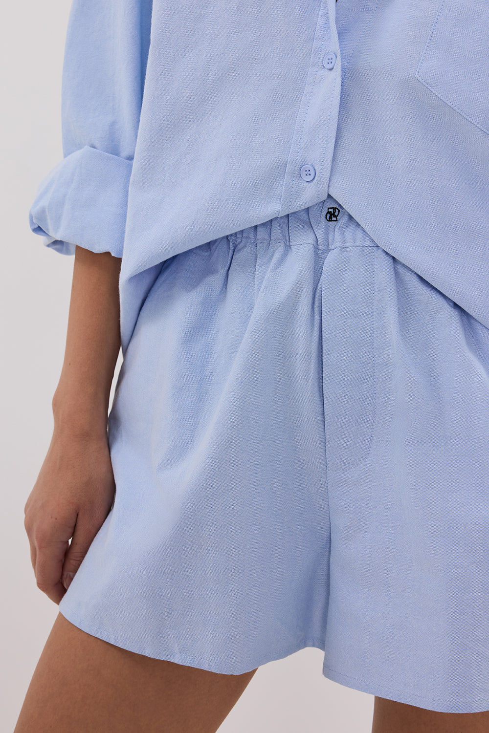 RHEA BLUE COTTON SHORT - Gamepaces