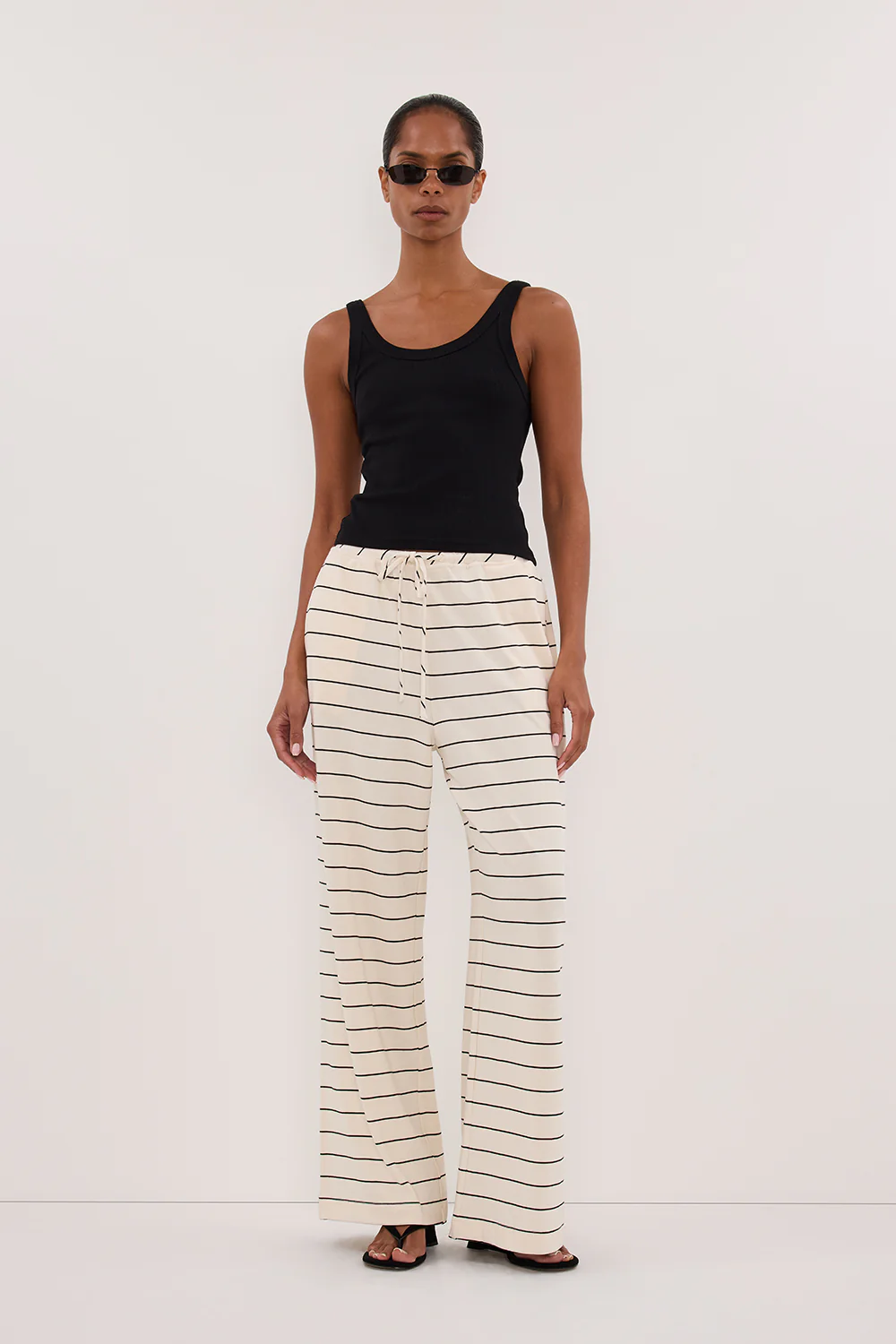 ESME OFF WHITE STRIPE PANT - Gamepaces