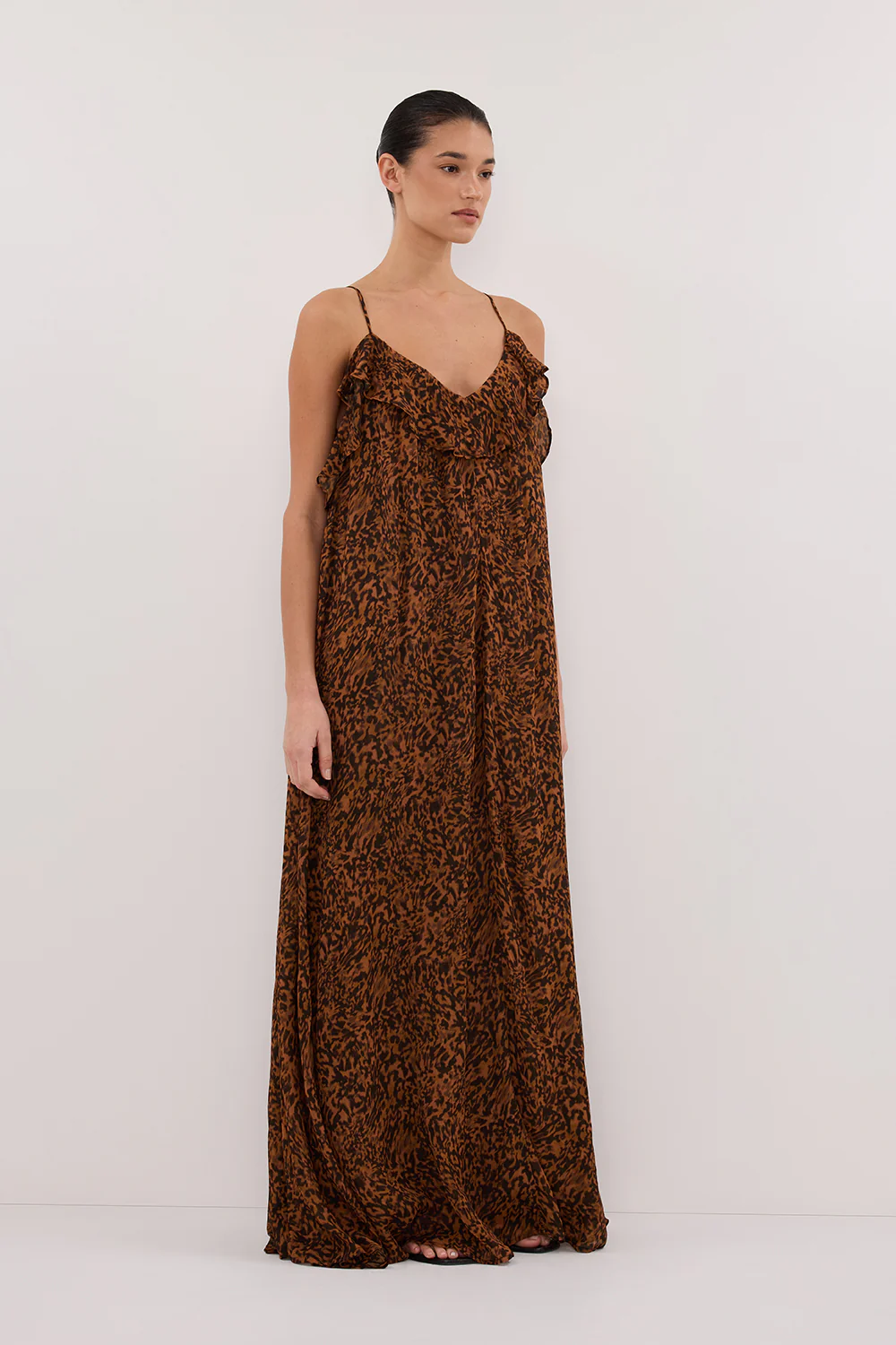 TERRA CAPRI RUST SLEEVELESS MAXI DRESS - Gamepaces