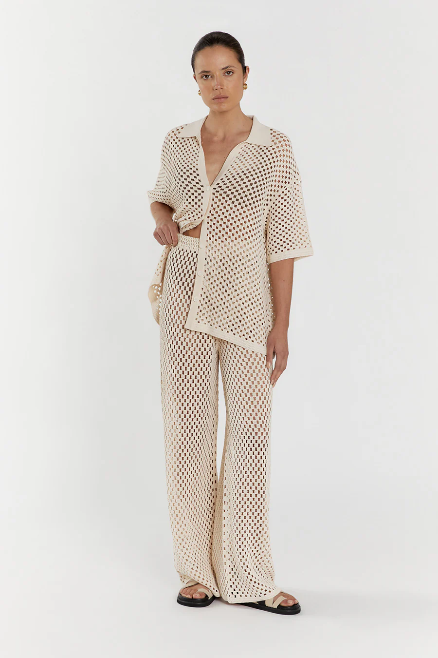 SONNY NATURAL CROCHET PANT - Gamepaces