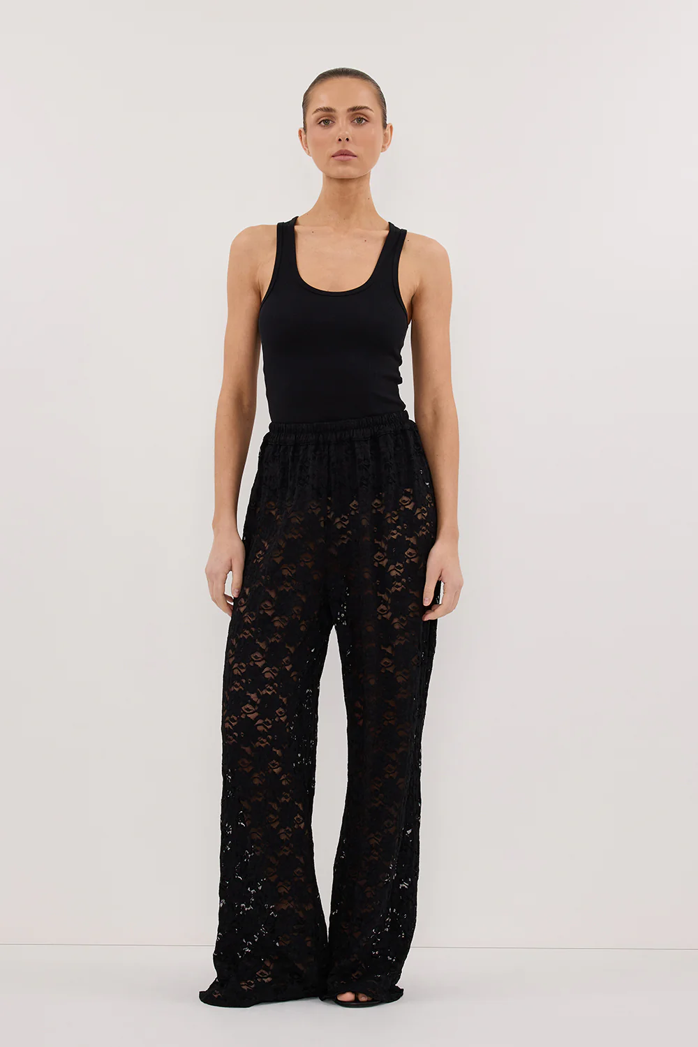 LOULA BLACK LACE PANT - Gamepaces