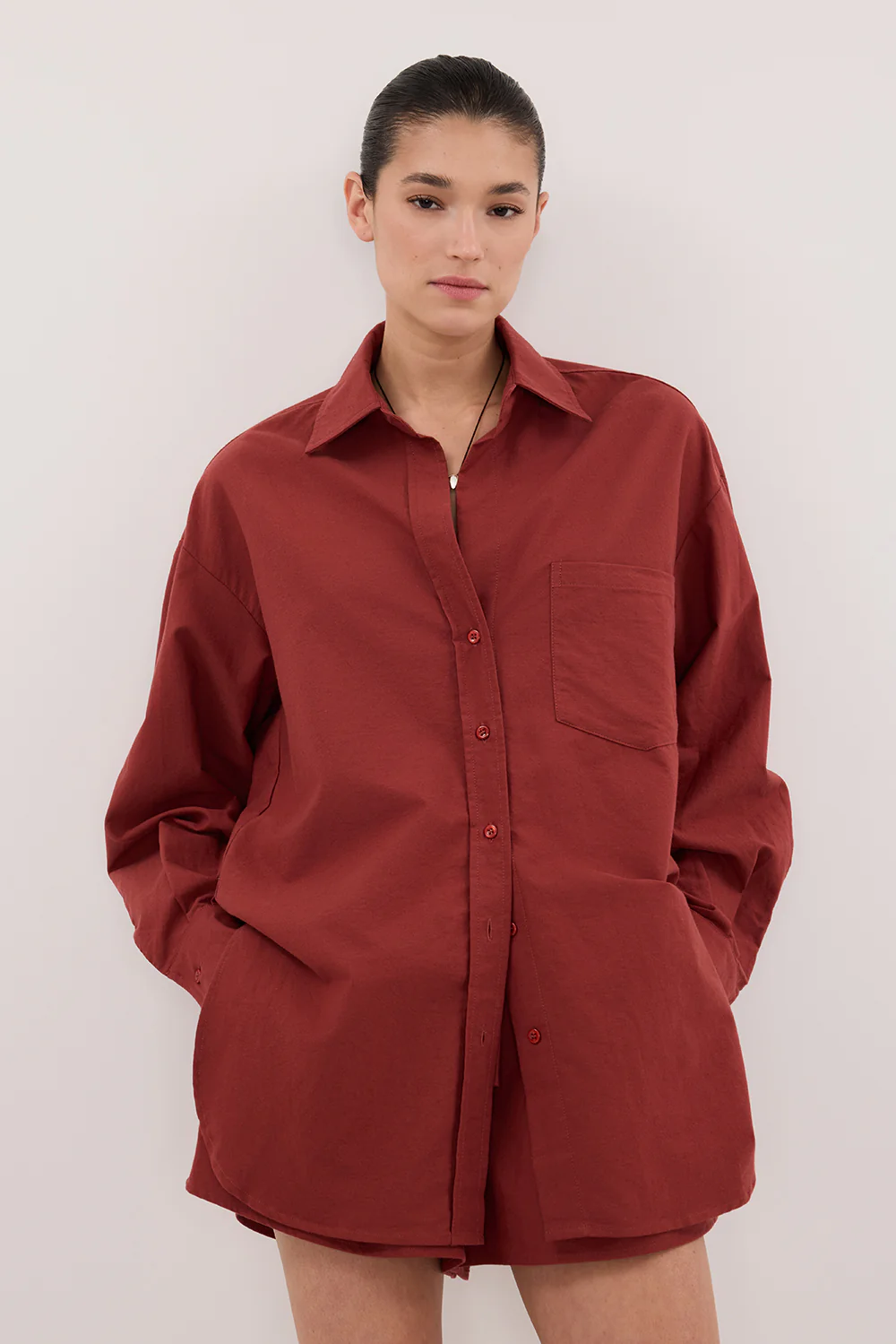 RHEA 2.0 SAHARA OVERSIZED COTTON SHIRT - Gamepaces