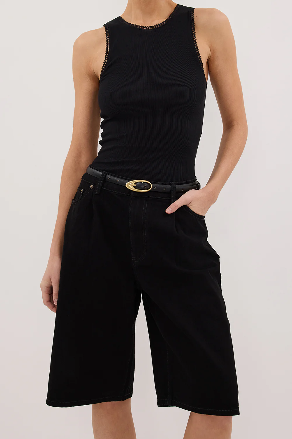 JACK JET BLACK DENIM BERMUDA SHORT - Gamepaces