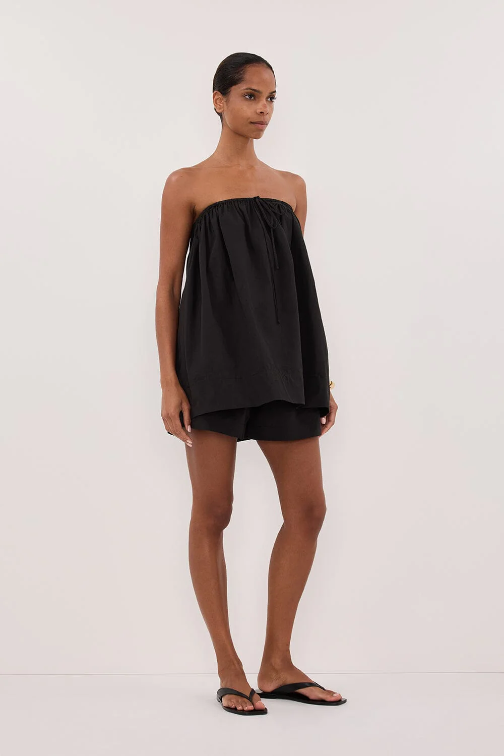 SOMMER BLACK POPLIN SHORT - Gamepaces