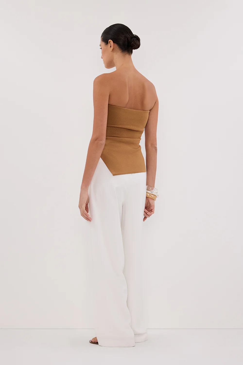 LUKE TAN BANDEAU KNIT TOP - Gamepaces