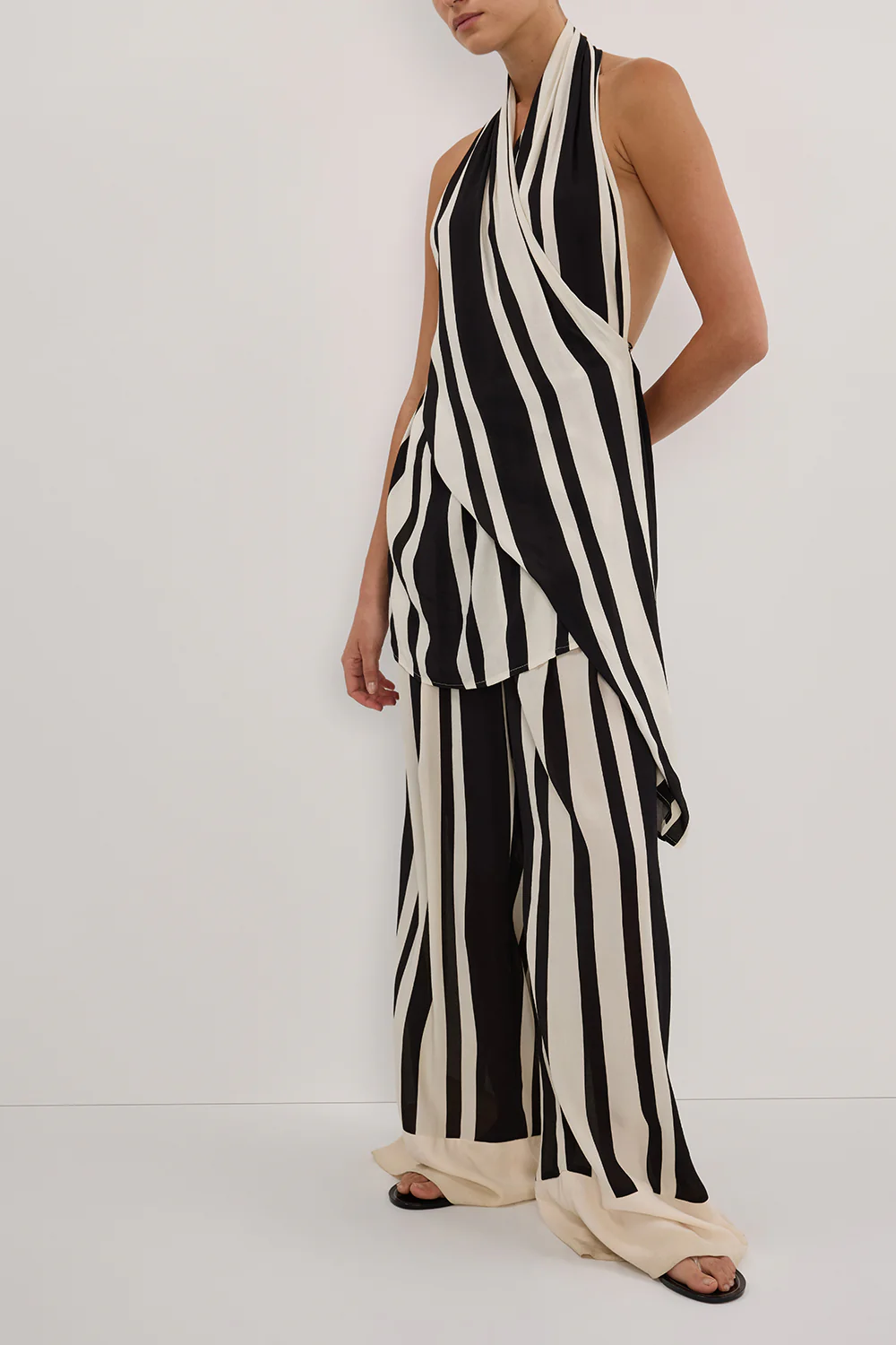 BEAU BLACK STRIPE PANT - Gamepaces