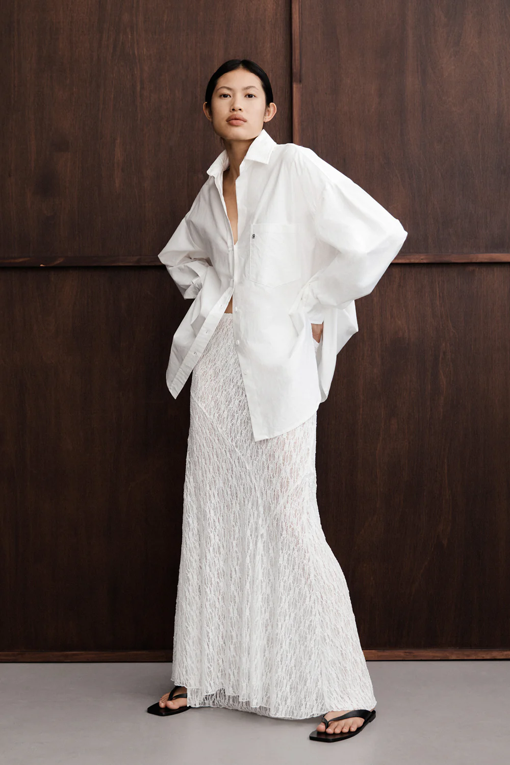 LIZZIE WHITE LAYERED LACE SKIRT - Gamepaces