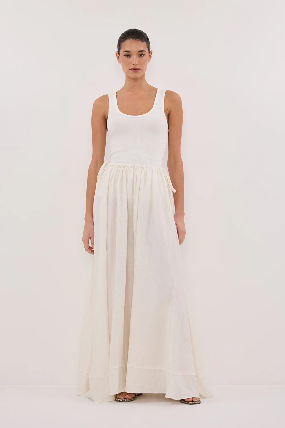 SHANIYA CREAM MARLE BOHO SKIRT - Gamepaces