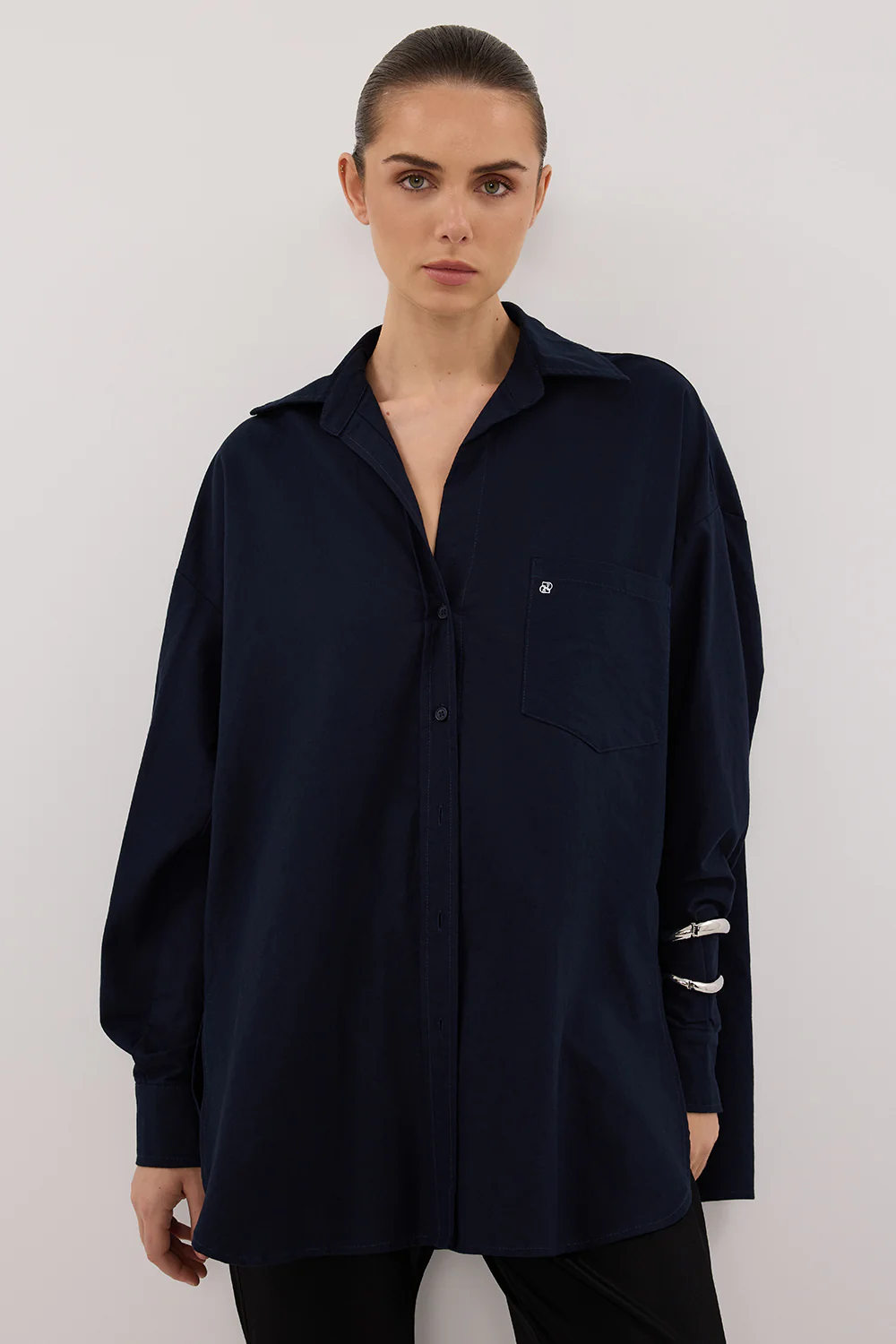 RHEA INK OVERSIZED COTTON SHIRT - Gamepaces