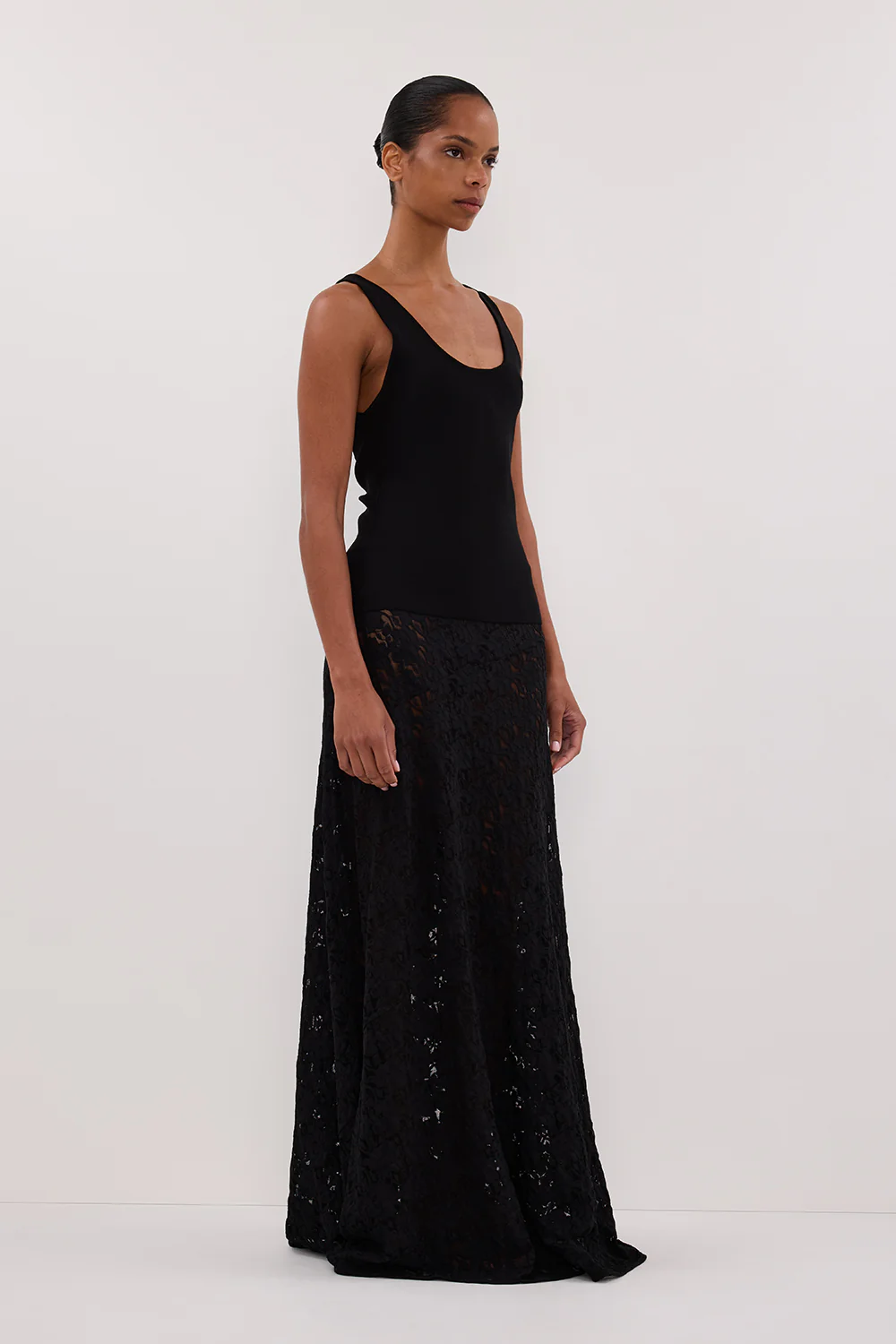 TROY BLACK KNIT TANK - Gamepaces