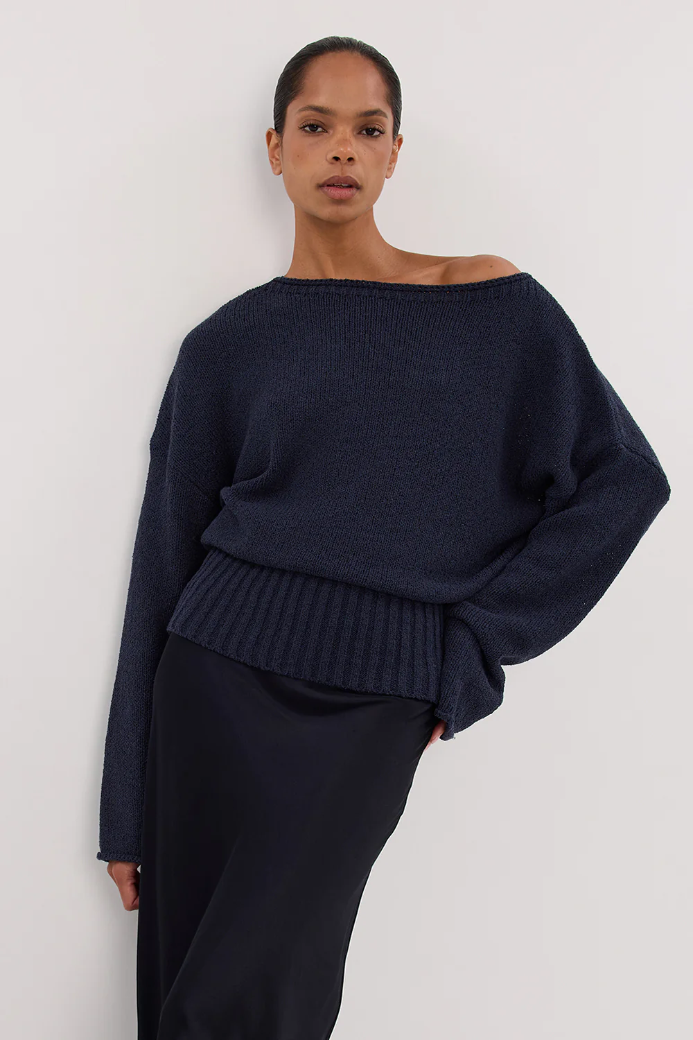 JULES INK LONG SLEEVE KNIT TOP - Gamepaces