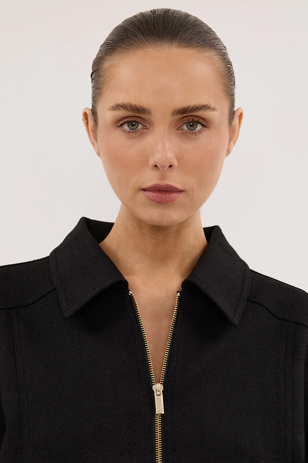 FRANKIE BLACK TWEED BOMBER JACKET - Gamepaces