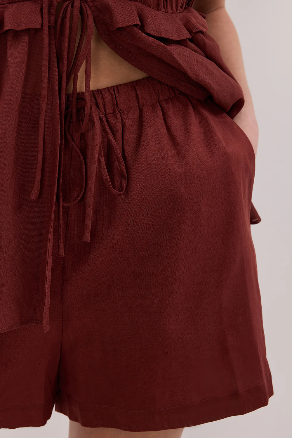 QUINN SAHARA LINEN SHORT - Gamepaces