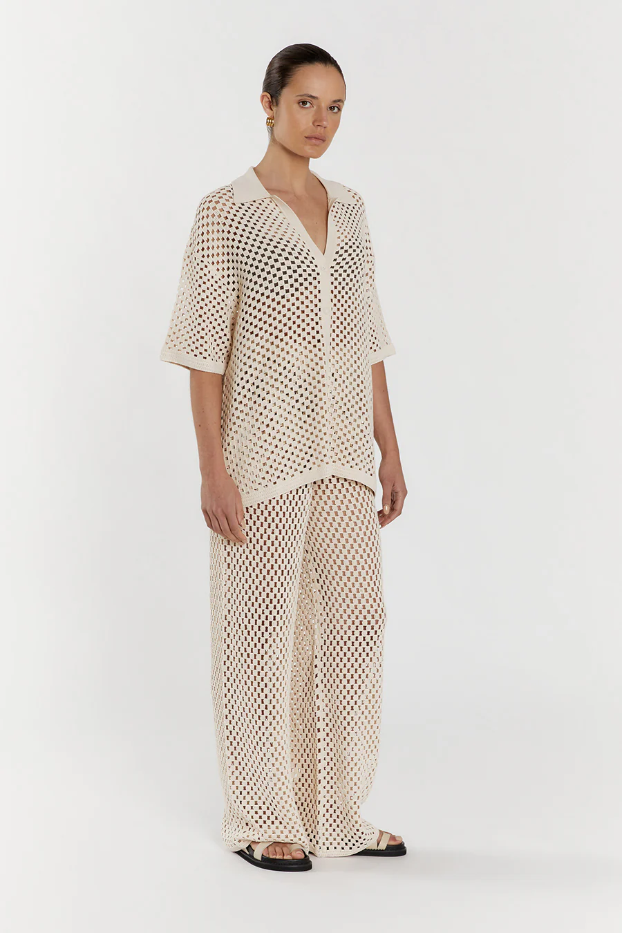 SONNY NATURAL CROCHET PANT - Gamepaces