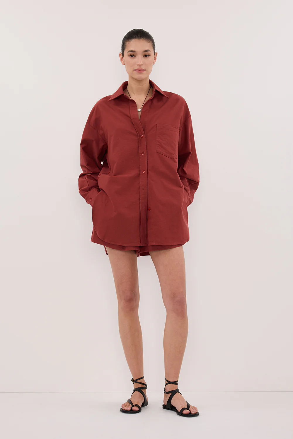 RHEA 2.0 SAHARA OVERSIZED COTTON SHIRT - Gamepaces