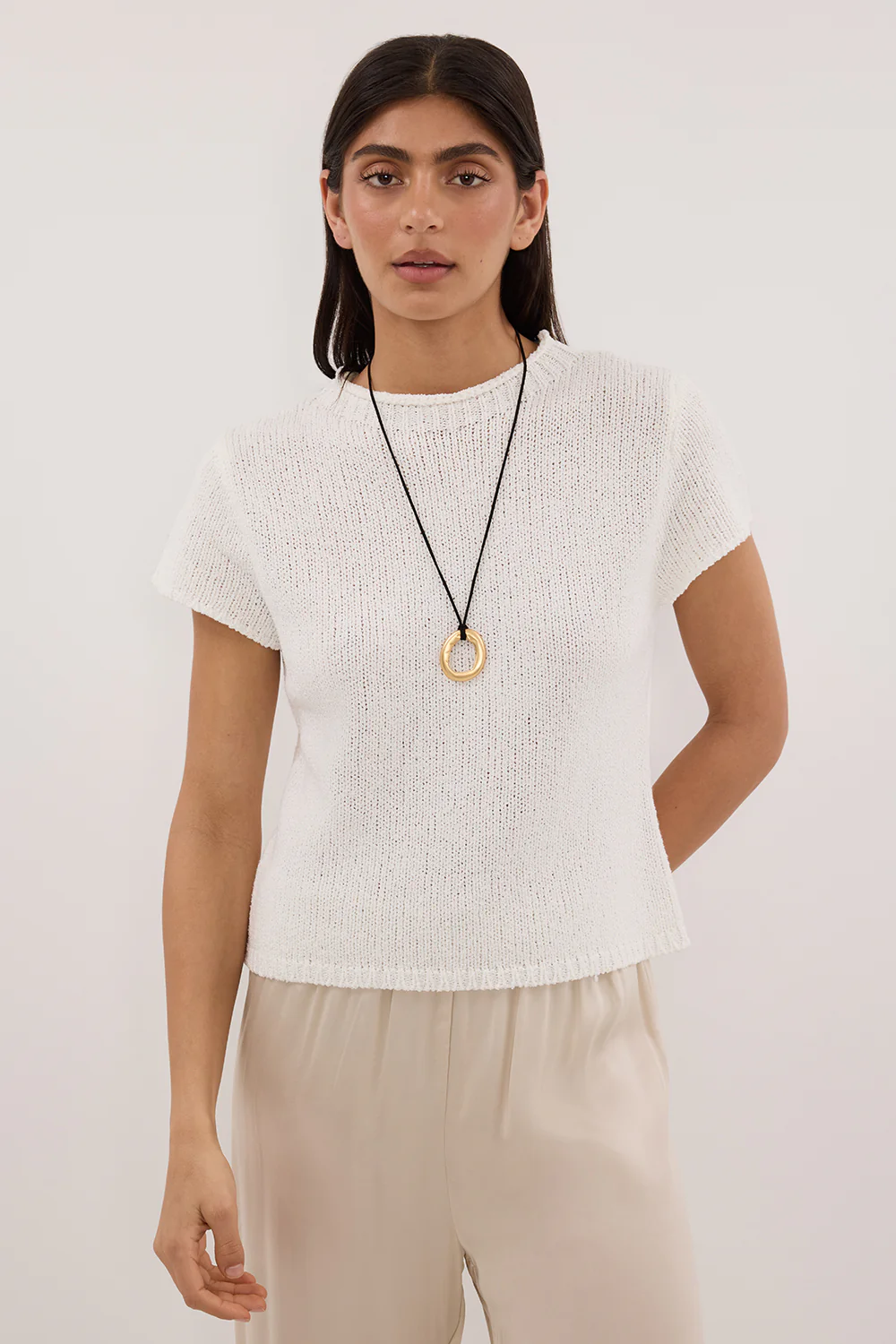 LEO OFF WHITE KNIT TOP - Gamepaces