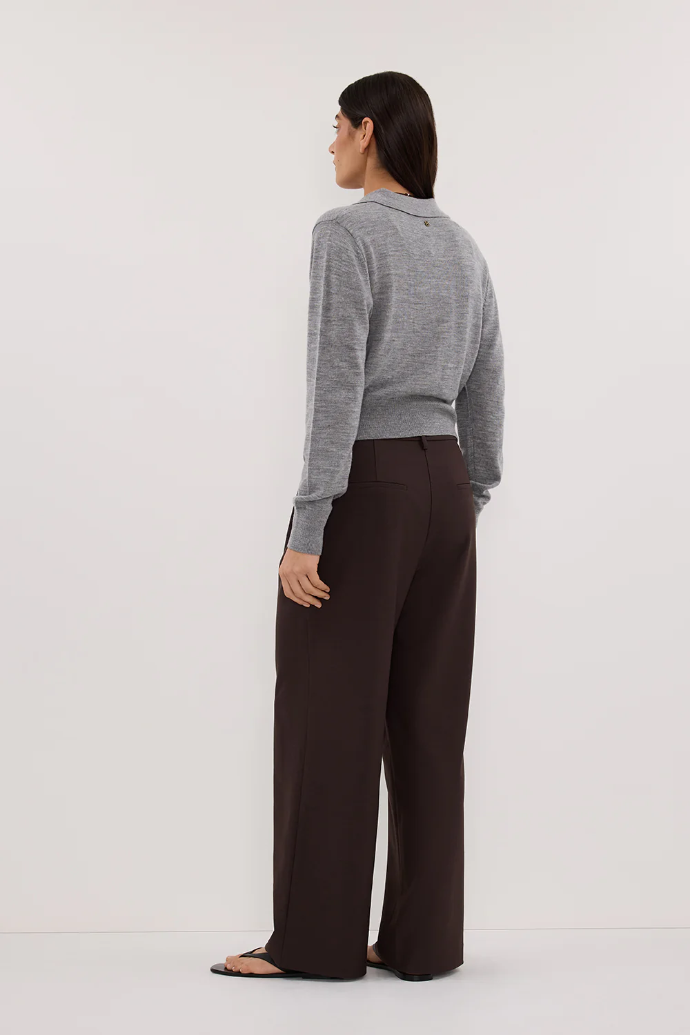 KYRA SILVER LONG SLEEVE MERINO WOOL CARDIGAN - Gamepaces