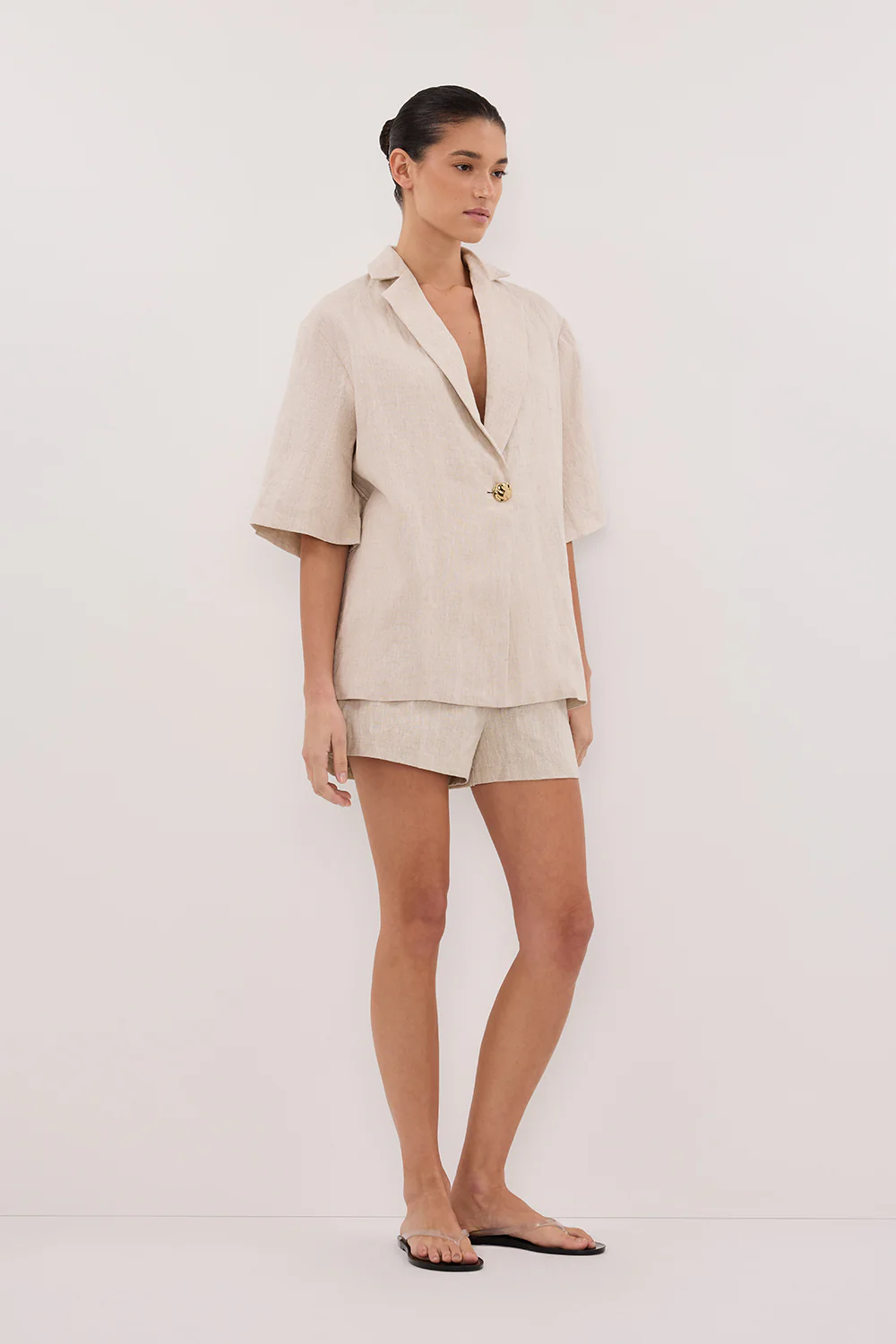 CORY NATURAL LINEN SHORT - Gamepaces