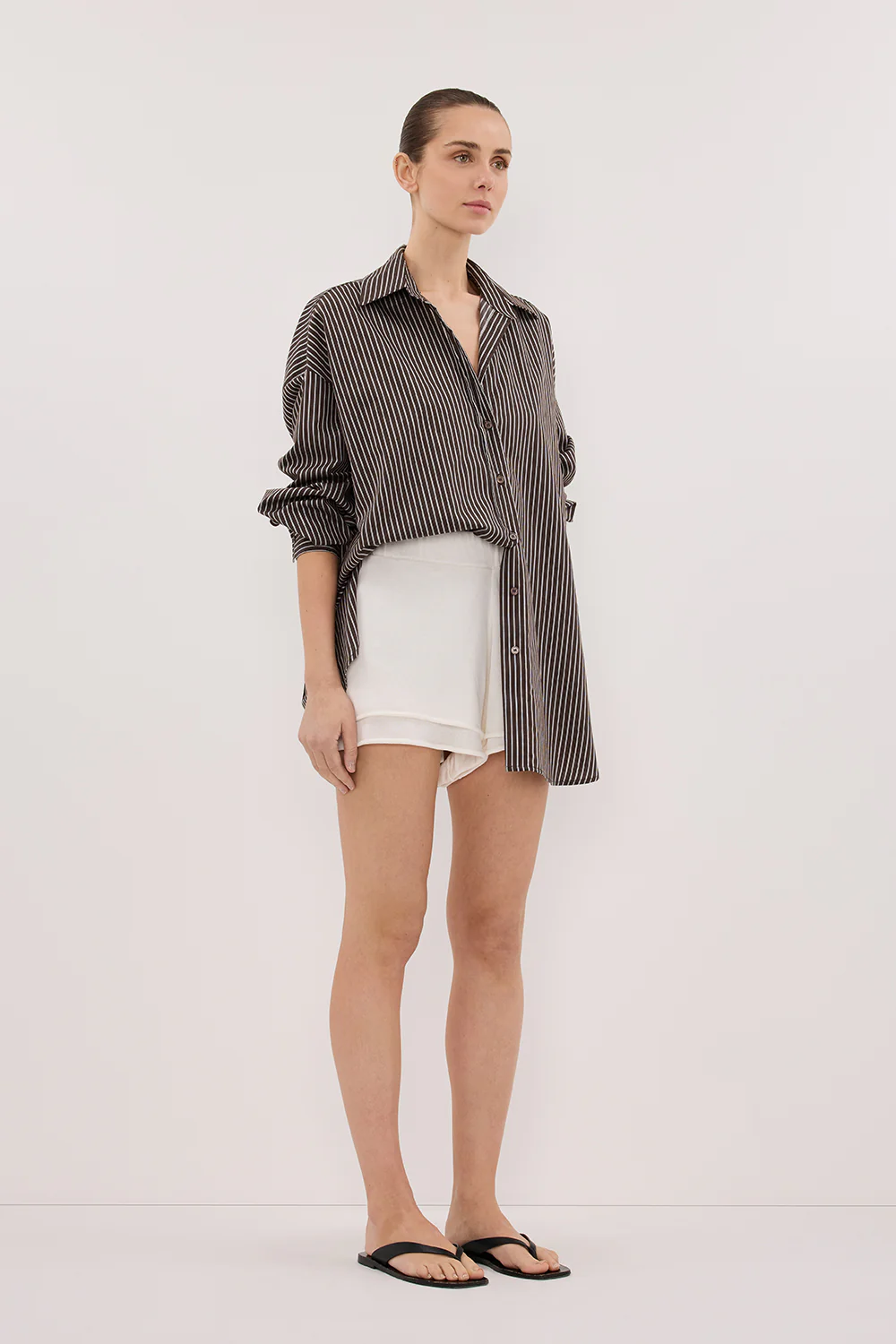 MIRA WHITE DOUBLE LAYER SHORT - Gamepaces