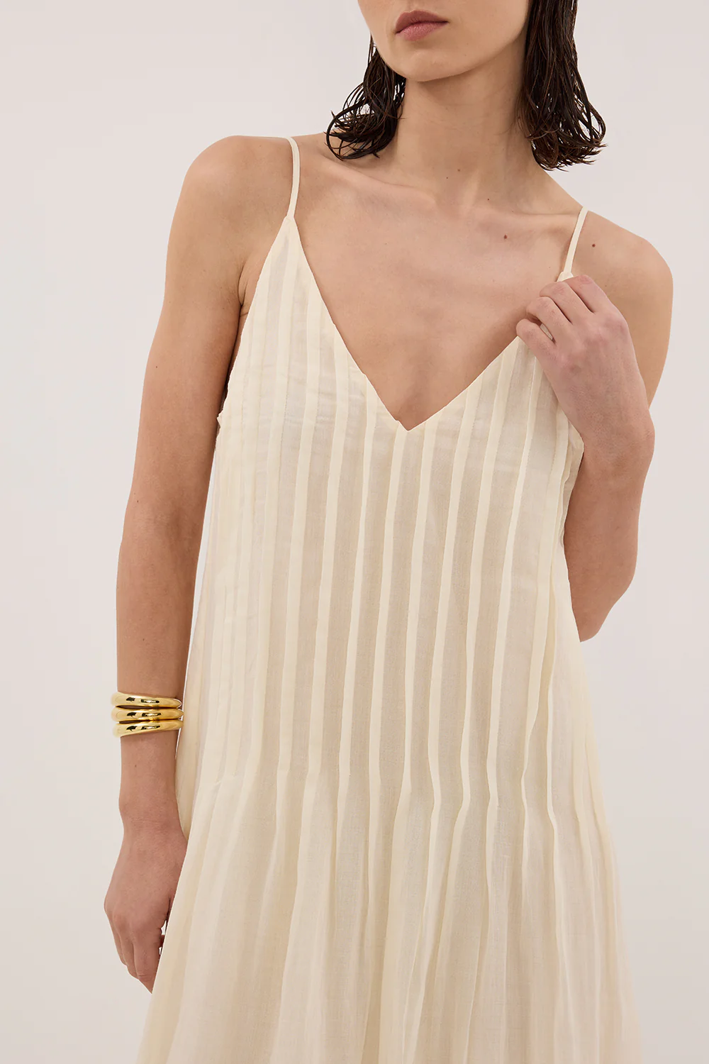 TAHLIA STRAW RAMIE MAXI DRESS - Gamepaces