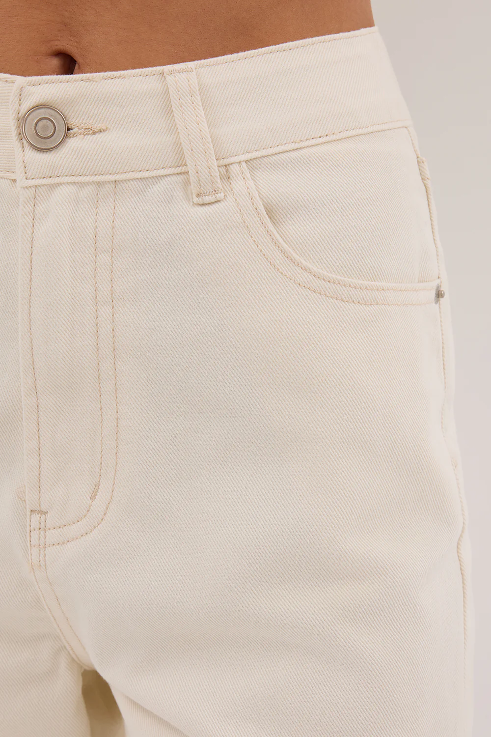 FINN CREAM TWISTED SEAM JEAN - Gamepaces