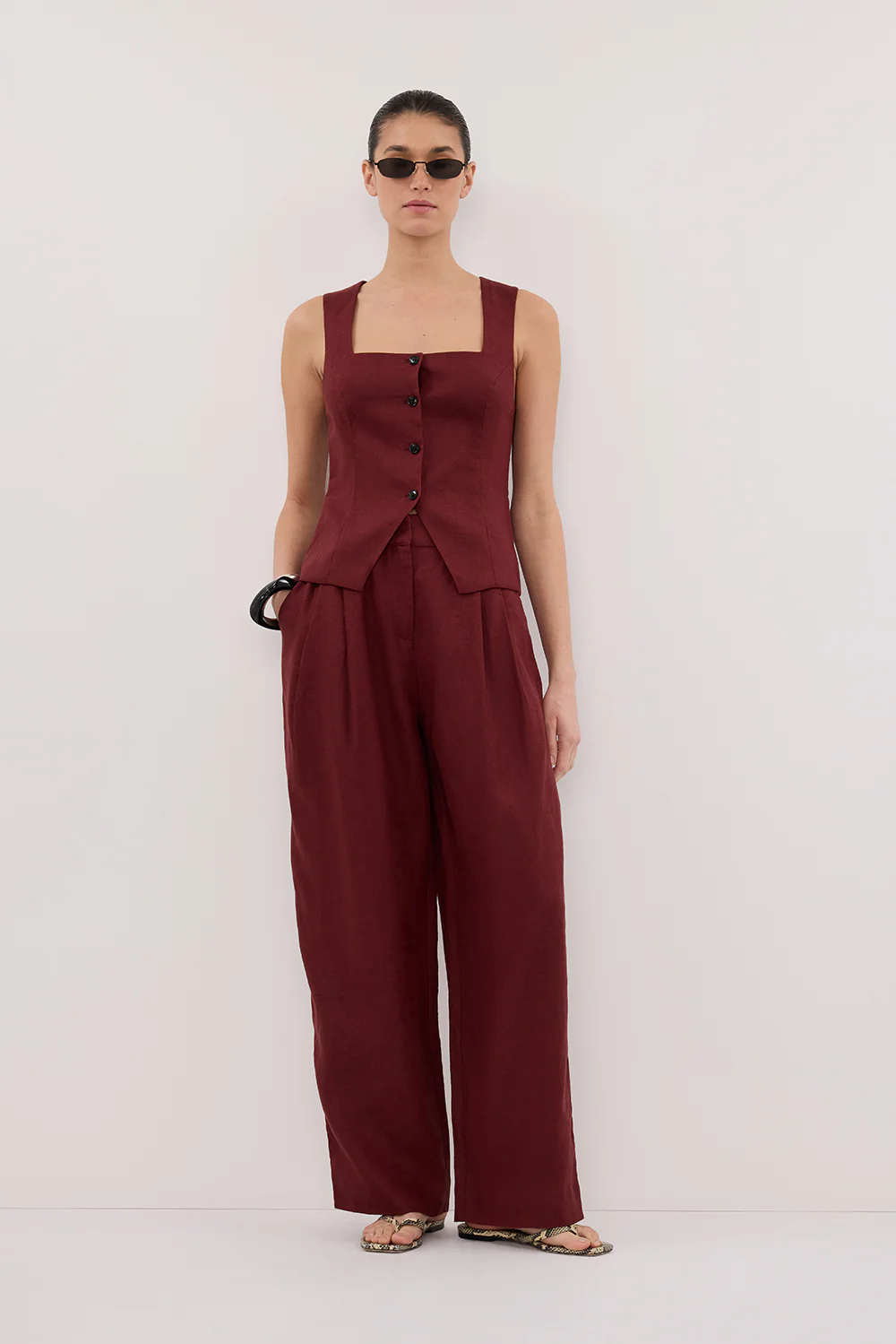 FRAN SAHARA LINEN PANT - Gamepaces