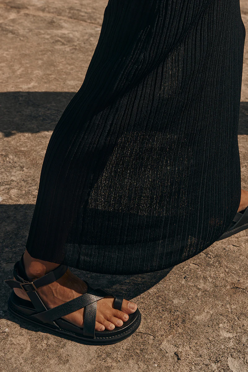 THE BALI TAILOR LENI BLACK SANDAL - Gamepaces