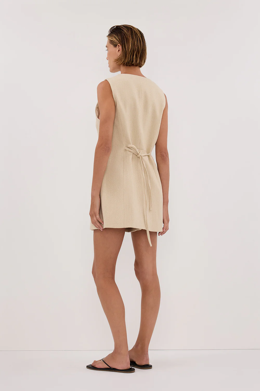 FRANKIE OAT TWEED TUNIC VEST - Gamepaces