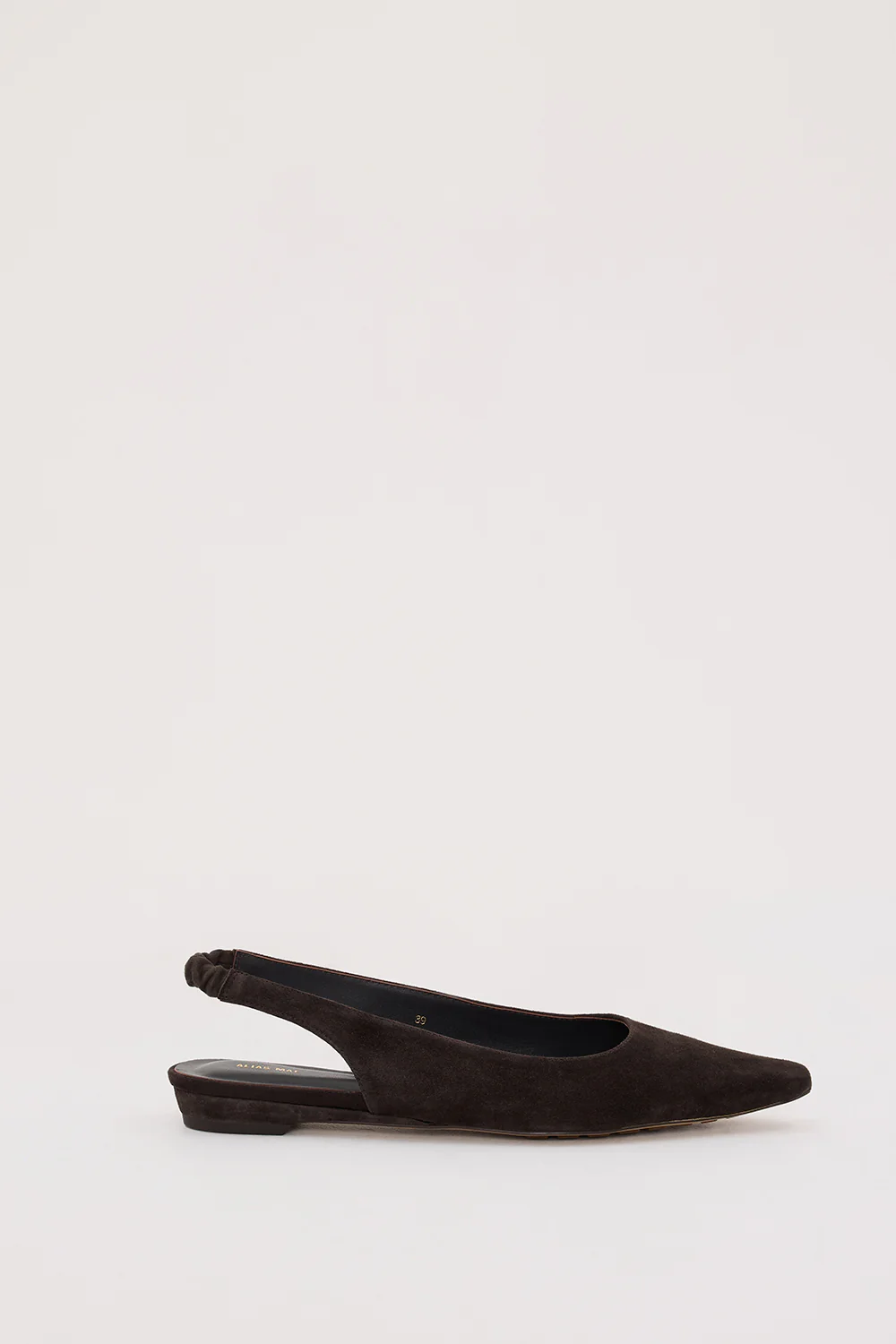 ALIAS MAE HAZEL CHOC SUEDE SLINGBACK FLAT - Gamepaces
