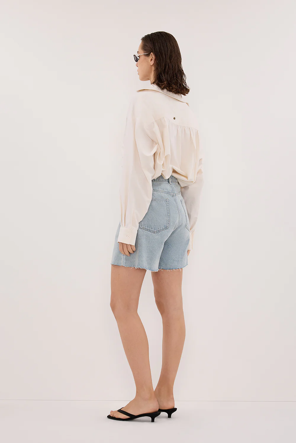 MARLEY LIGHT RINSE DENIM SHORT - Gamepaces