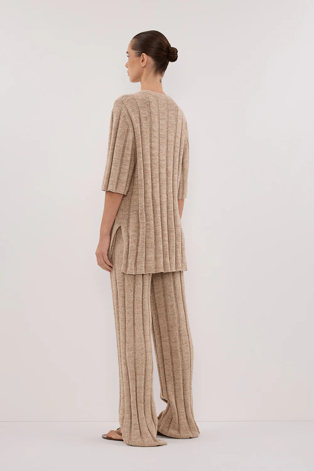 JAZZ NATURAL WIDE LEG KNIT PANT - Gamepaces