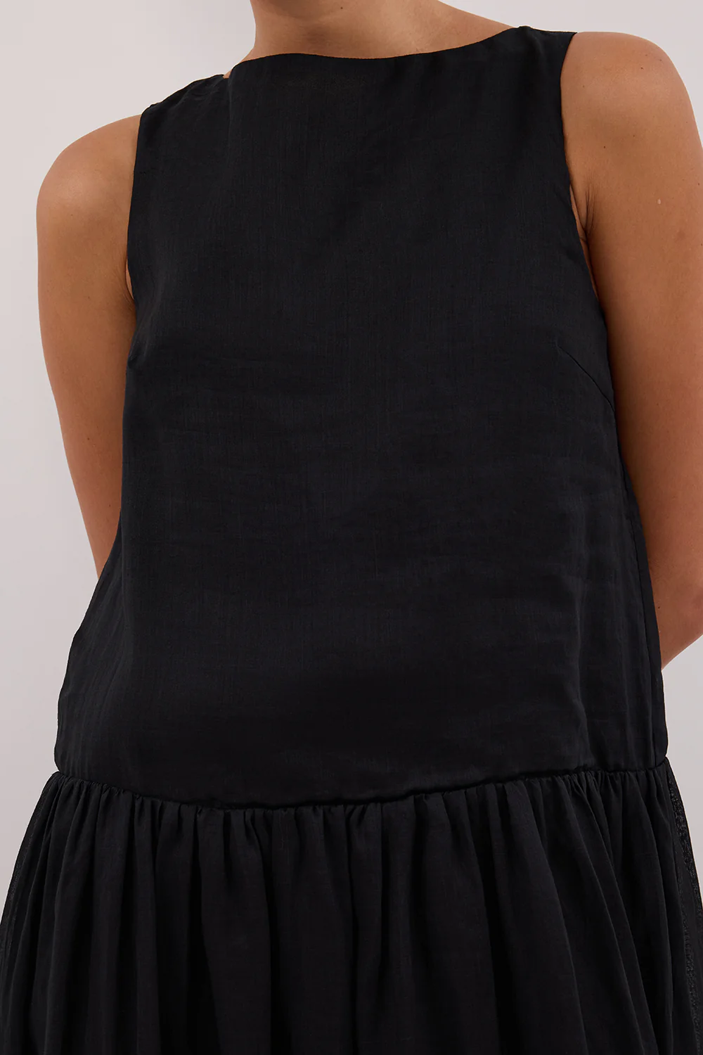 JACQUES BLACK RAMIE MIDI DRESS - Gamepaces