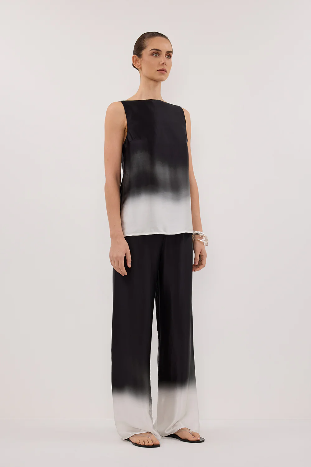 HUXLEY OMBRE SILK TOP - Gamepaces