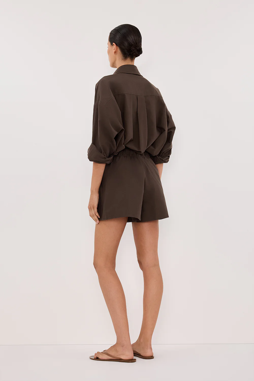 RHEA BITTER CHOC COTTON SHORT - Gamepaces